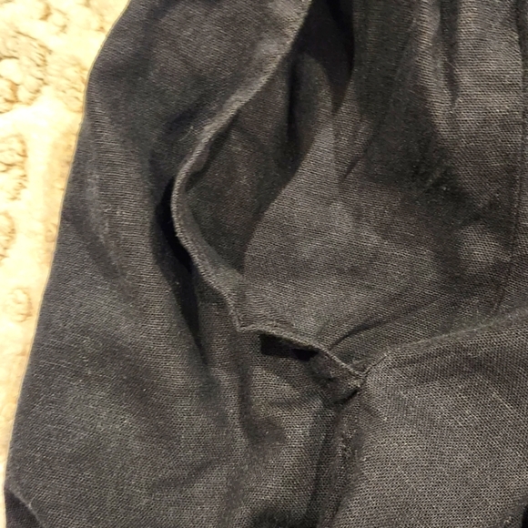 NWT Ava & Viv Black linen/rayon elastic waist shorts Plus Size 4x - Picture 5 of 8